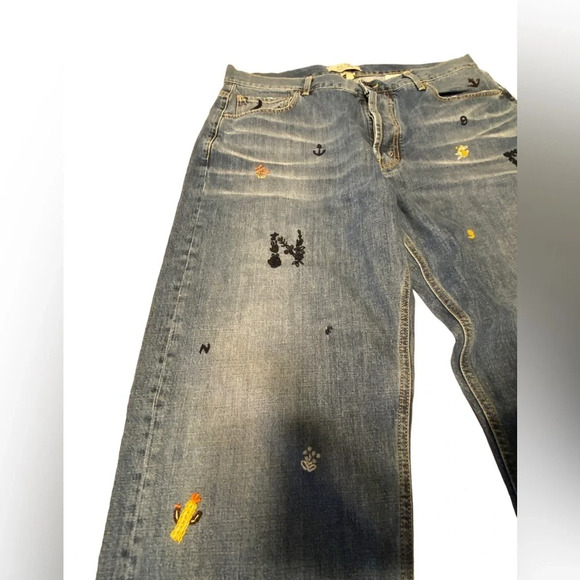 Nick Fouquet Uzzi Embroidered-motif Straight Leg Jeans - Picture 7 of 16